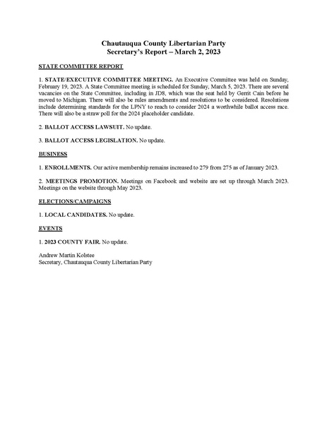 File:LPNY AFFILIATES Chautauqua 2023-03-02 Secretary's Report.pdf