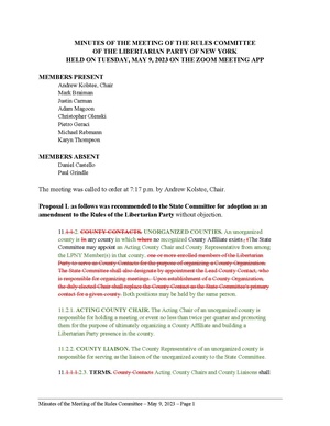 LPNY COMMITTEES Rules 2023-05-09 Minutes APPROVED 2024-01-09.pdf