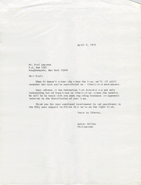 File:LPNY CONVENTIONS 1973-04-09 Letter from Andrea Millen to Paul Lepanto.pdf