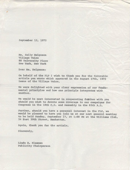 File:NY LETTERS 1972-09-12 Linda Klasman to Sally Helgeson.pdf
