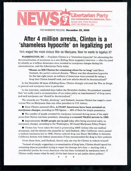 File:P-Release 2000-12-20 Clinton a hypocrite on legalizing pot.pdf