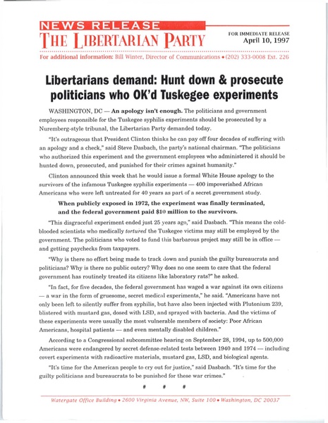 File:PRrelease 1997-4-10 Prosecute-Politicians-Responsible-for-Tuskegee-Experiments.pdf