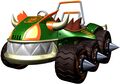 Koopa King Speed: 5 Acceleration: 1 Weight: 5 HEAVY