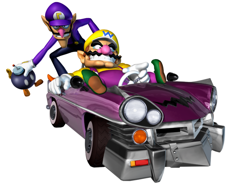 File:Wario and Waluigi MKDD.png
