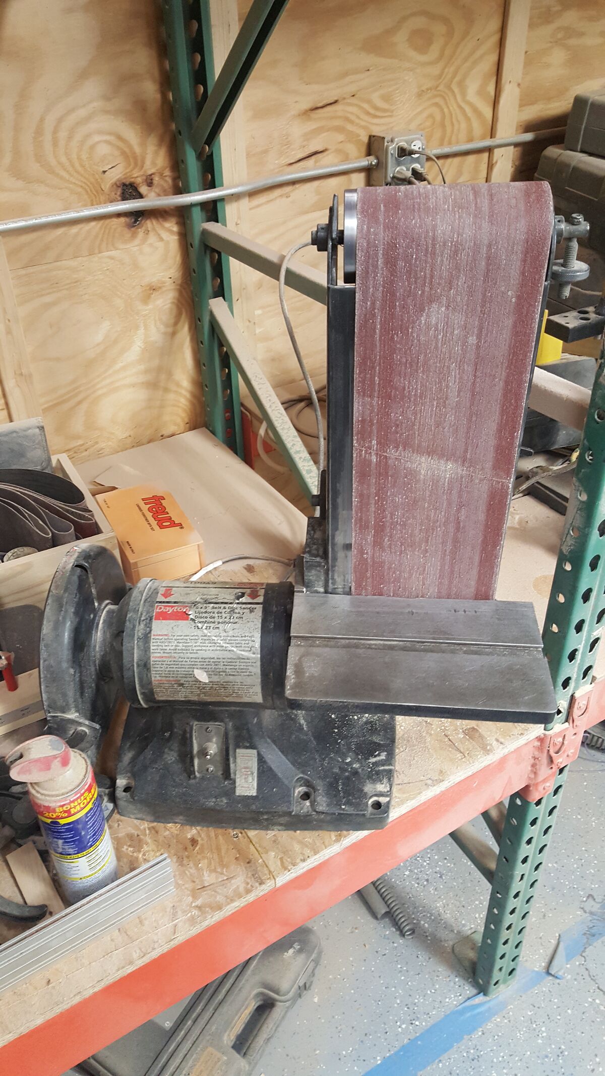 Dayton 6x9 Belt Sander Pumping Station One