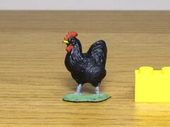 Britains plastic Cock, black 1958