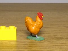 Britains plastic Cock, tan 1958