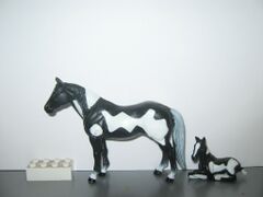 Ertl Paint stallion and foal