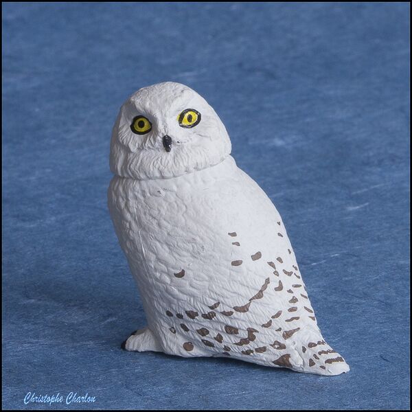 Kaiyodo cQM Fortune Owl 1 Snowy Owl.jpg