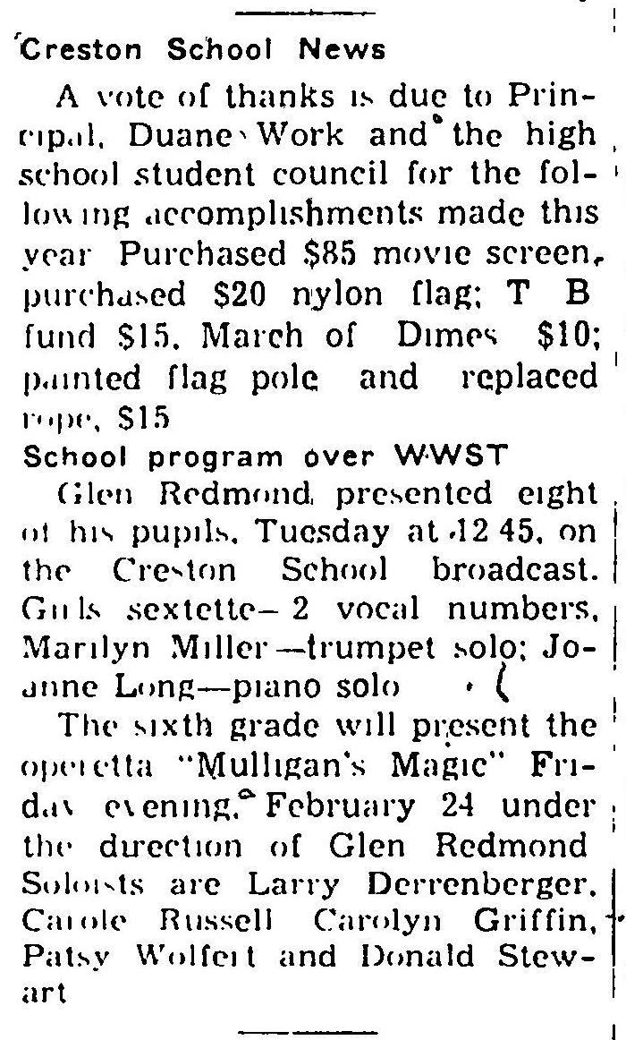 Page 10 of Rittman Press,published in Rittman, Ohio on Thursday, February 16th, 1950.jpeg