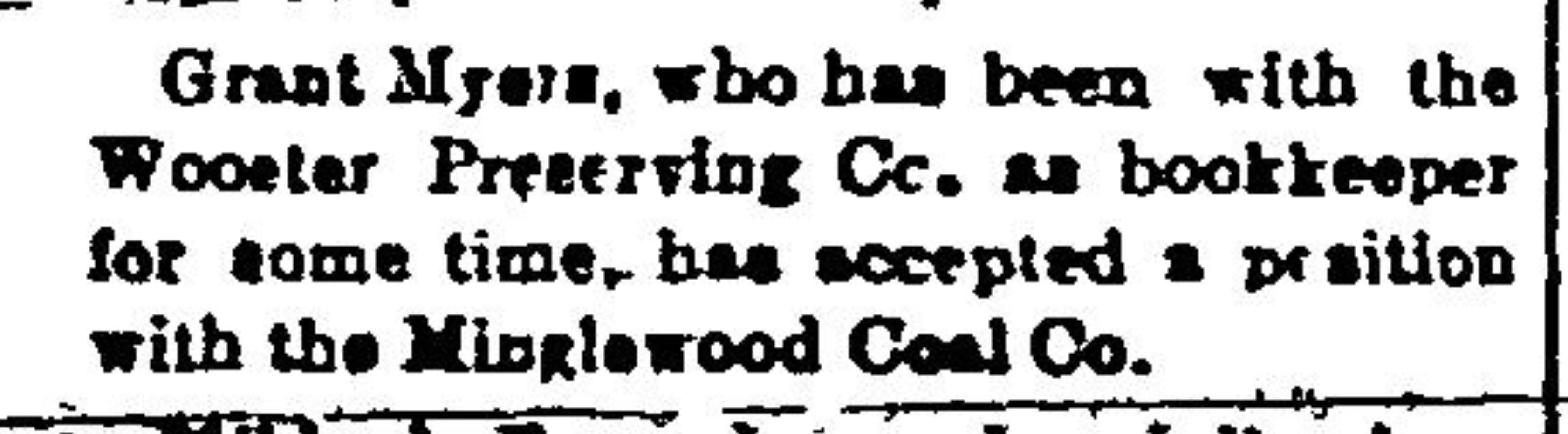 Page 1 of Wayne County Herald,published in Wooster, Ohio on Thursday, January 25th, 1900.jpeg