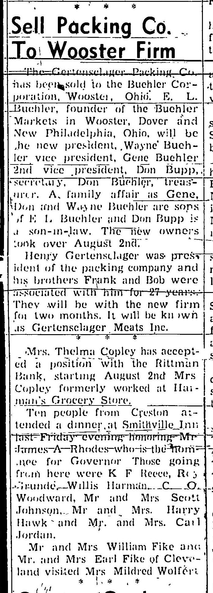 Page 4 of Rittman Press,published in Rittman, Ohio on Wednesday, August 4th, 1954.jpeg