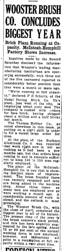 Wooster Brush Co Concludes Biggest Year DR May 3 1924p1.png