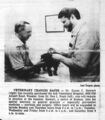 "Veterinary Changes Hands," Daily Record, 6 February 1989, p. B1