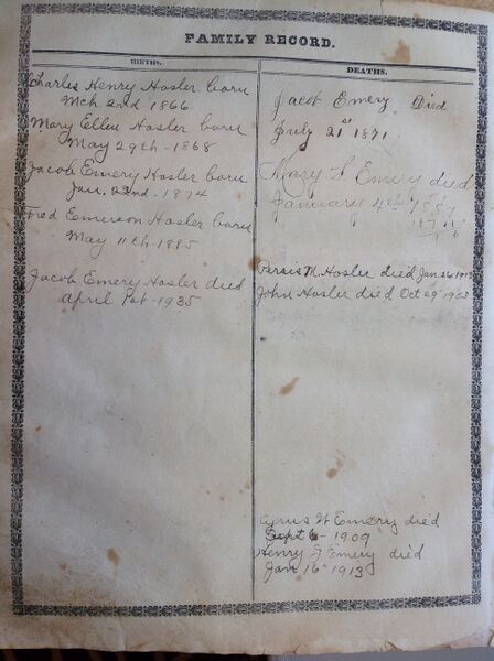 File:Births and Deaths, Emery-Hosler Family Bible.JPG