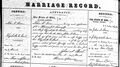 Marriage Record for John Boor, 1862