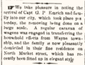 Emrich family moves into their house on N. Market St. in Wooster. Wayne County Democrat, 1880-APR-07 p.3