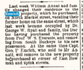 Wm Annat buys the Emrich house on N. Market St. Wayne County Democrat, 1900-OCT-10 p.3