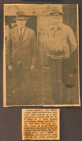 Guy Kister and Dr. R. C. Paul.