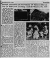 "Seventh Generation of Descendants of Thomas Johnson," Daily Record, 10 August 1949, p.3.