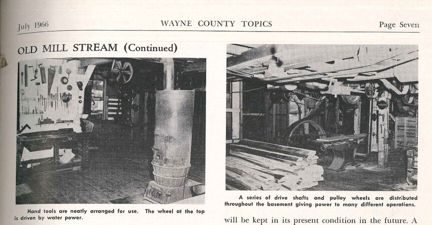 "Old Mill Stream," Wayne County Topics, July 1966, p.7