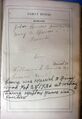 Image of the Marriages page in the John Bunch/Bunce Family Bible.