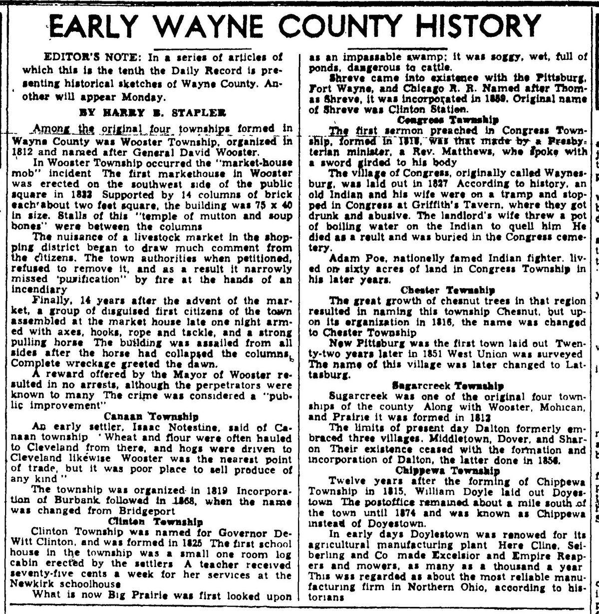 Wooster Township, Wayne County, Ohio Gallery Wayne County, Ohio