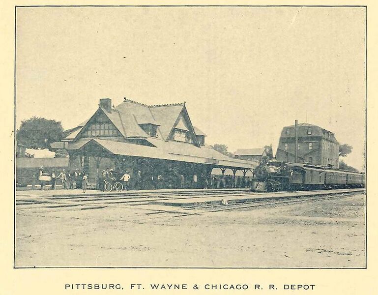 File:Pittsburg Ft Wayne Chicago RR Depot.jpg