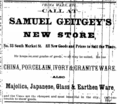 1882 ad, [1]"Samuel Geitgey's"