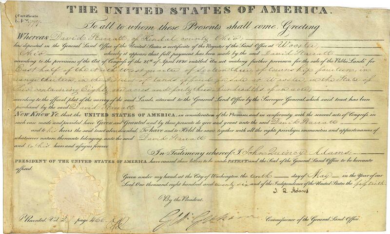 File:USALandPatent-R13T14S03NWQRTE-half.jpg
