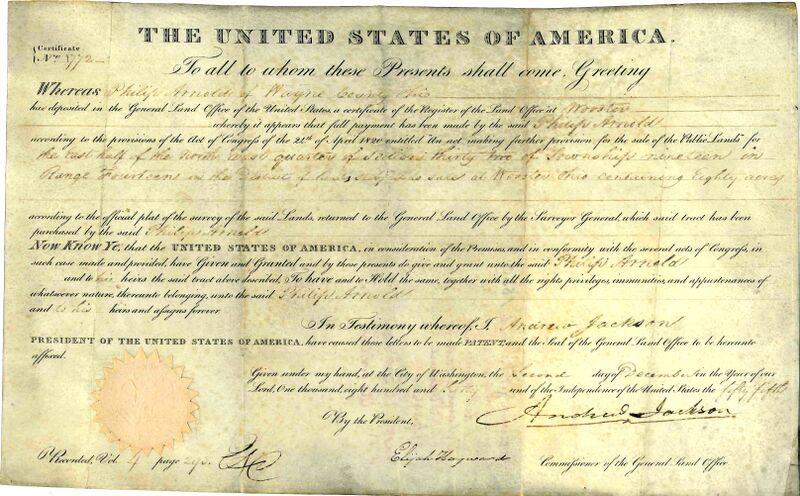 File:USALandPatent-R14T19S32NEQRTE-half.jpg