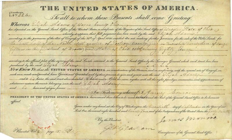 File:USALandPatent-R15T23S25NWQRTE-half.jpg
