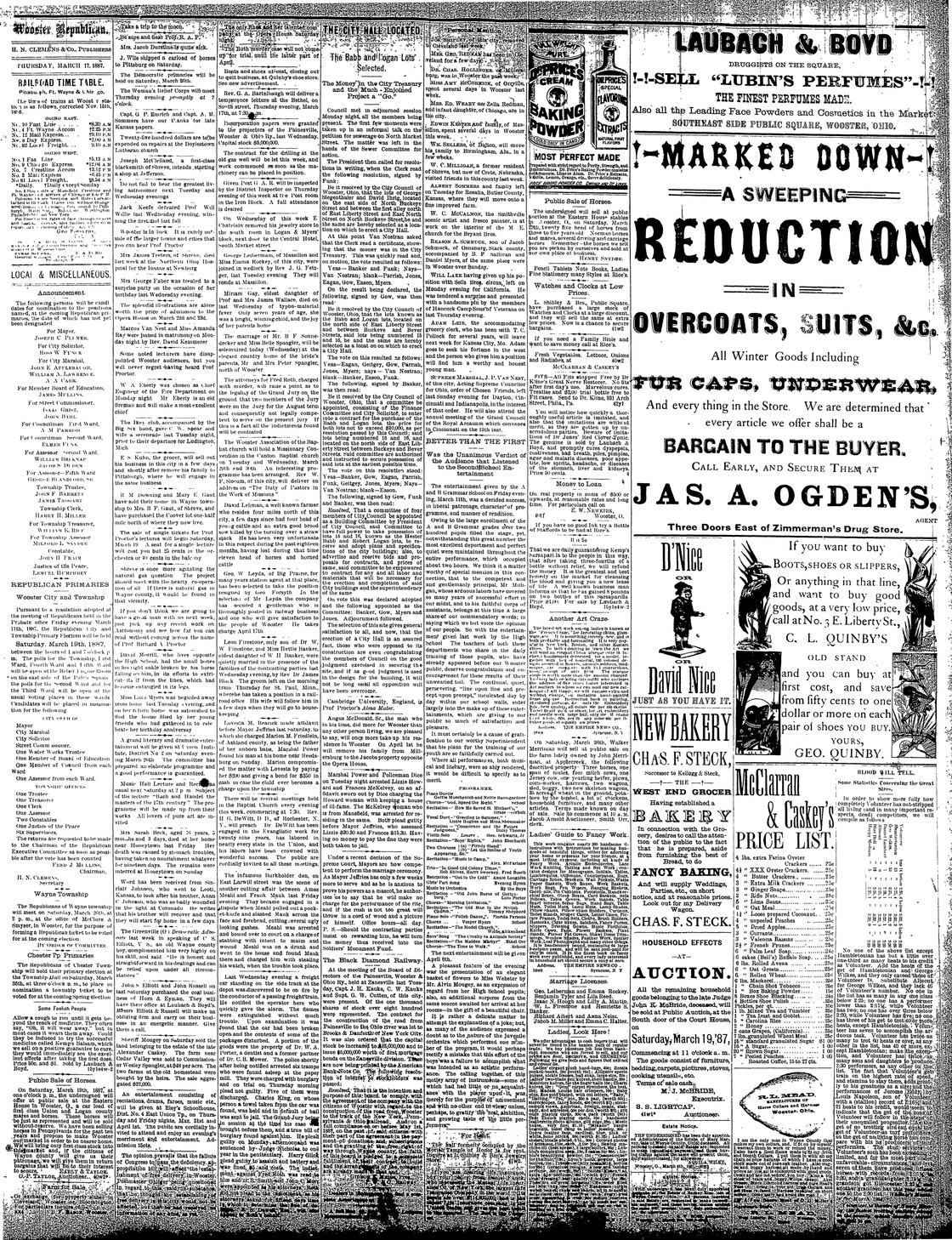 Newspaper articleWooster Republican, Page3, 18870317 Wooster