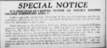 "Special Notice: $7.50 Reduction on 3 Month's Tuition at Youcum's Business College Commencing April 2" article, [3].